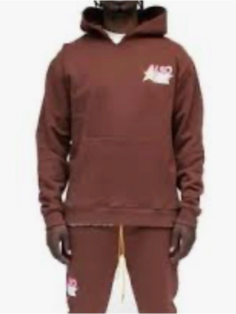 Almost Someday “Capital” Brown Graphic Hoodie Size 2XL Streetwear Pullover